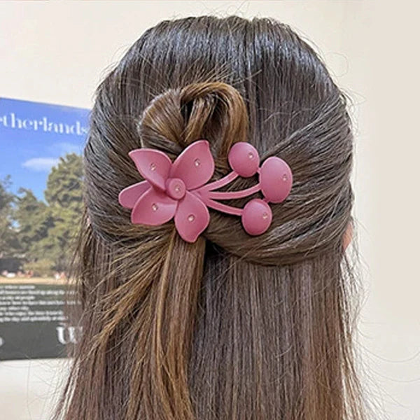 🌸 Floral Matte Hair Curler Styling（4PCS）