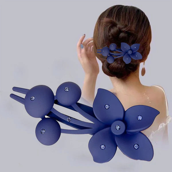 🌸 Floral Matte Hair Curler Styling（4PCS）