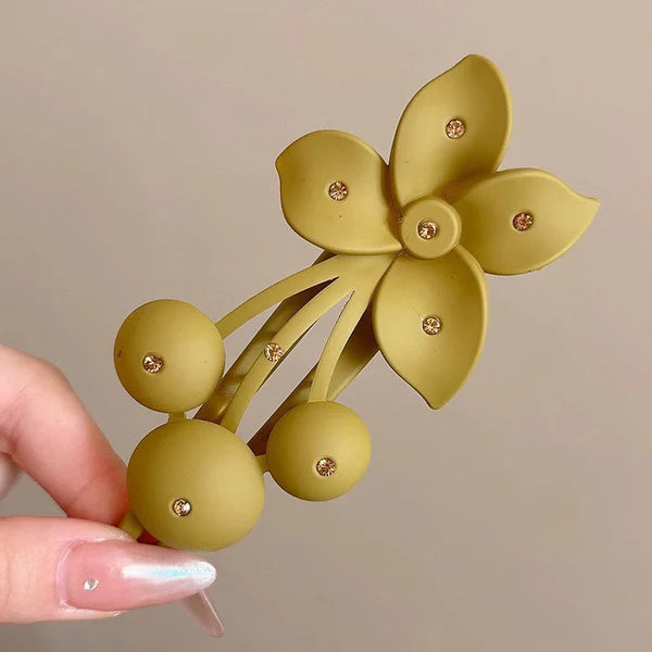 🌸 Floral Matte Hair Curler Styling（4PCS）