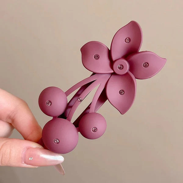 🌸 Floral Matte Hair Curler Styling（4PCS）