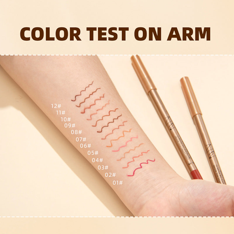 👄12-Color Smudge-Proof Lip Liner Pencil Set – Long-lasting, creamy & waterproof – perfect for everyday wear or pro makeup🎨