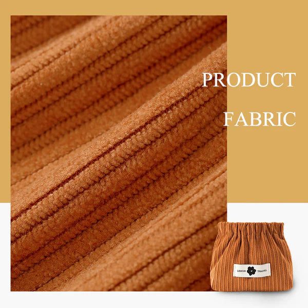 Mini Corduroy Elastic Storage Bag