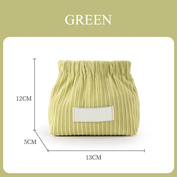 Mini Corduroy Elastic Storage Bag
