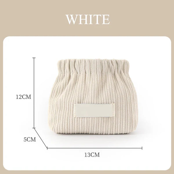 Mini Corduroy Elastic Storage Bag