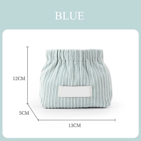 Mini Corduroy Elastic Storage Bag