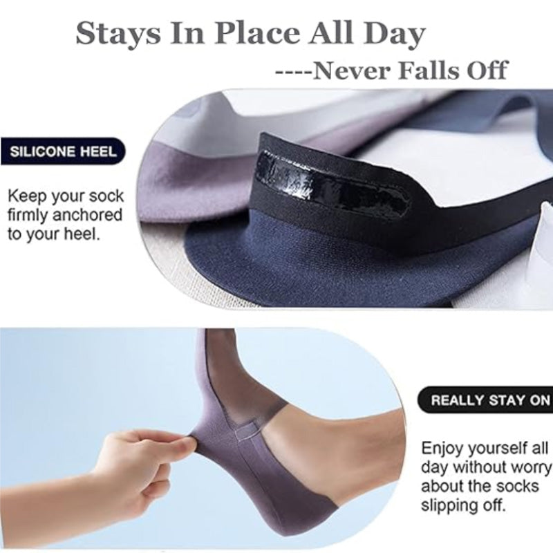 🔥Ice Silk No-Show Socks Set