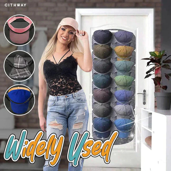 ✨Hanging hat rack with multiple pockets