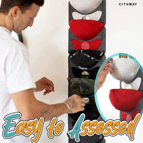 ✨Hanging hat rack with multiple pockets