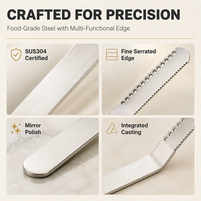 Professional 304 Stainless Steel 3-in-1 Butter Knife and Spreader（Buy 1 get 1 Free）