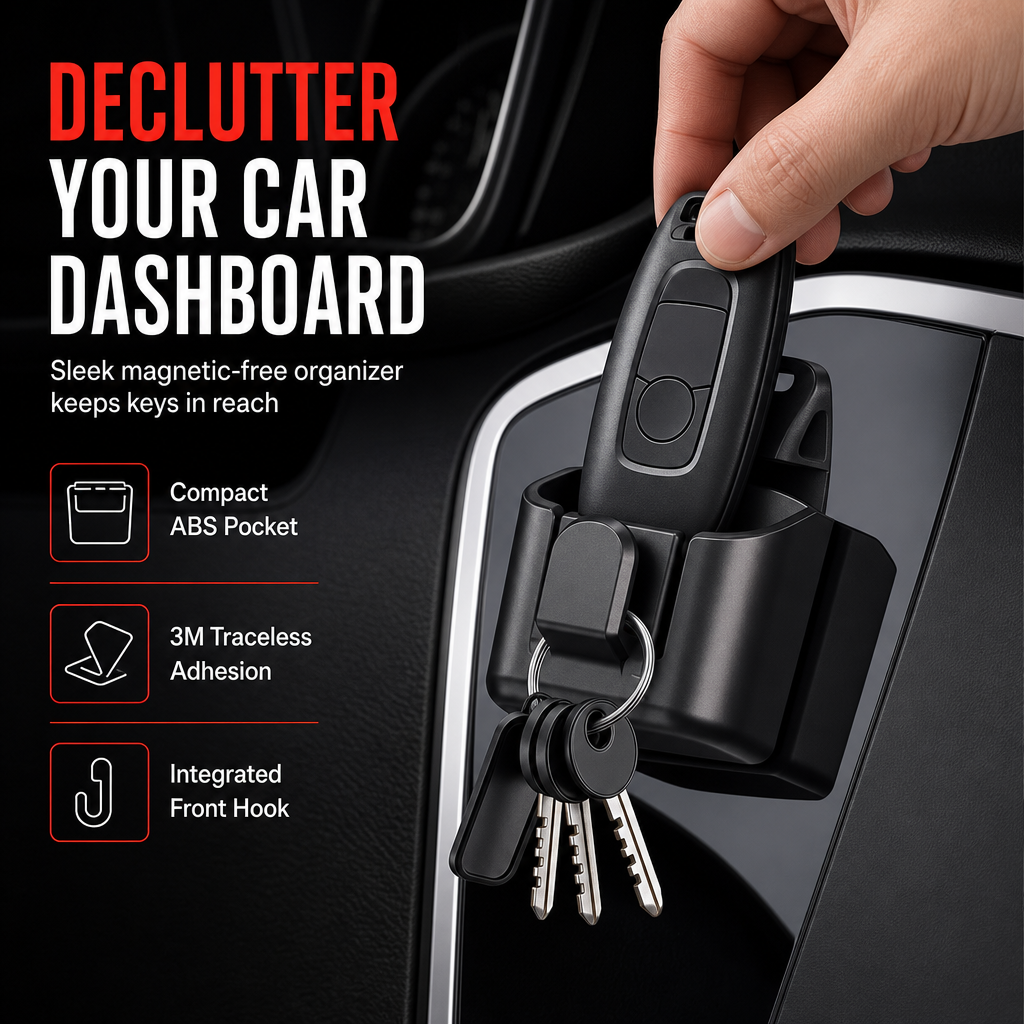 🔥Buy 1 Get 1 Free🎁Car Key Fob Holder with Hook（Two-piece set)