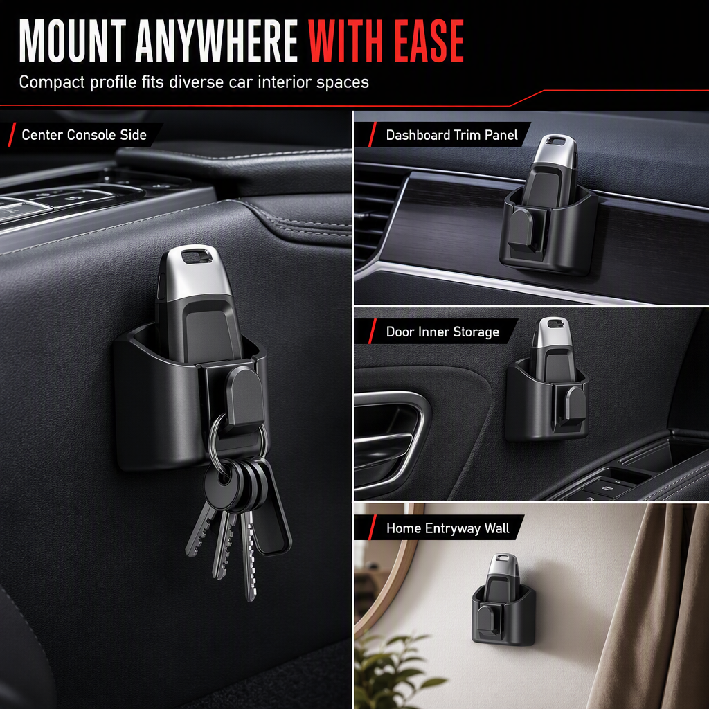 🔥Buy 1 Get 1 Free🎁Car Key Fob Holder with Hook（Two-piece set)