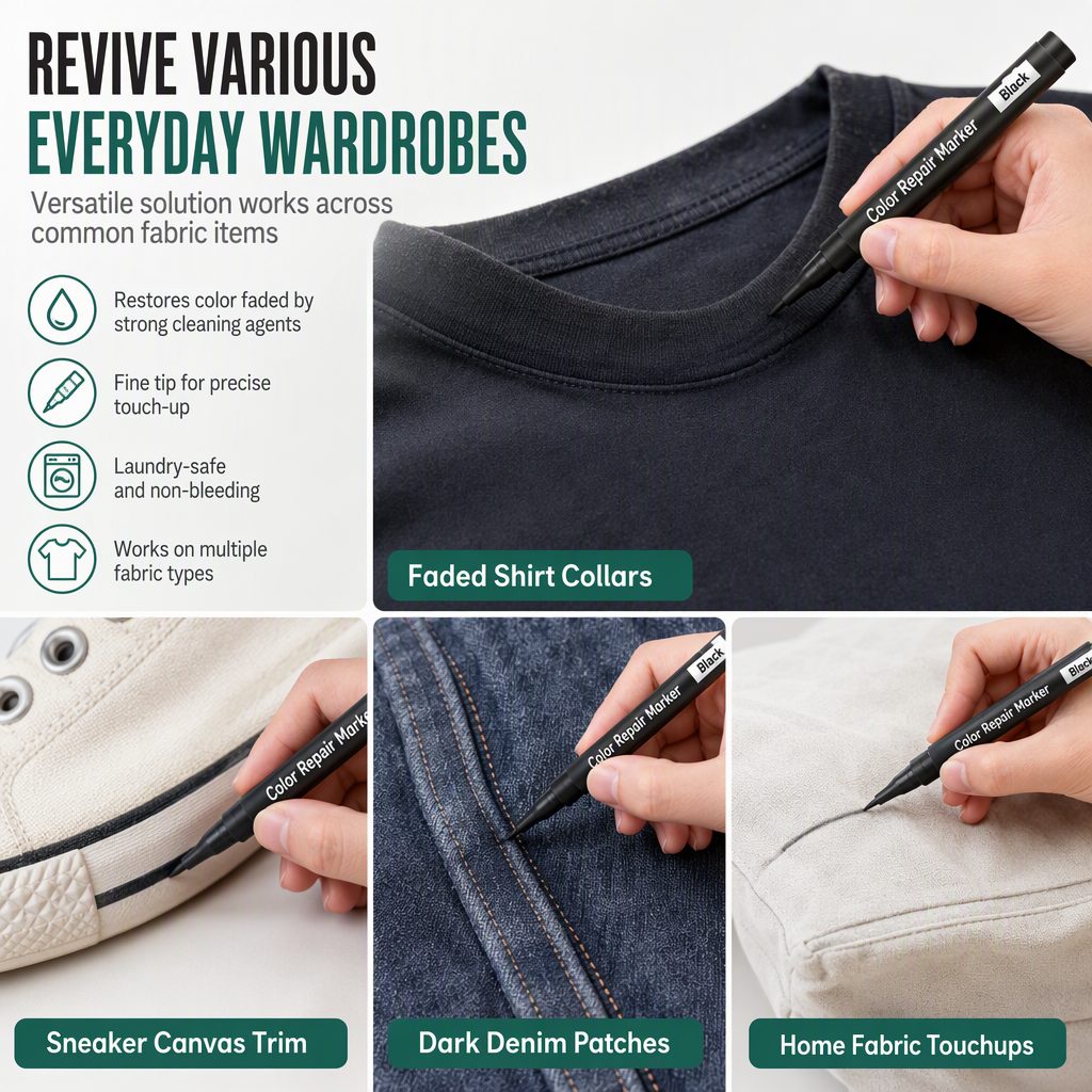 🔥Renew & Restore✏️Restore Faded Fabric Instantly! Cotton & Linen Color Repair Pen