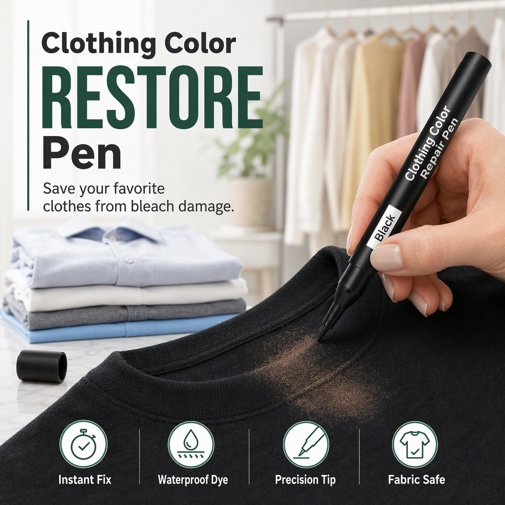 🔥Renew & Restore✏️Restore Faded Fabric Instantly! Cotton & Linen Color Repair Pen