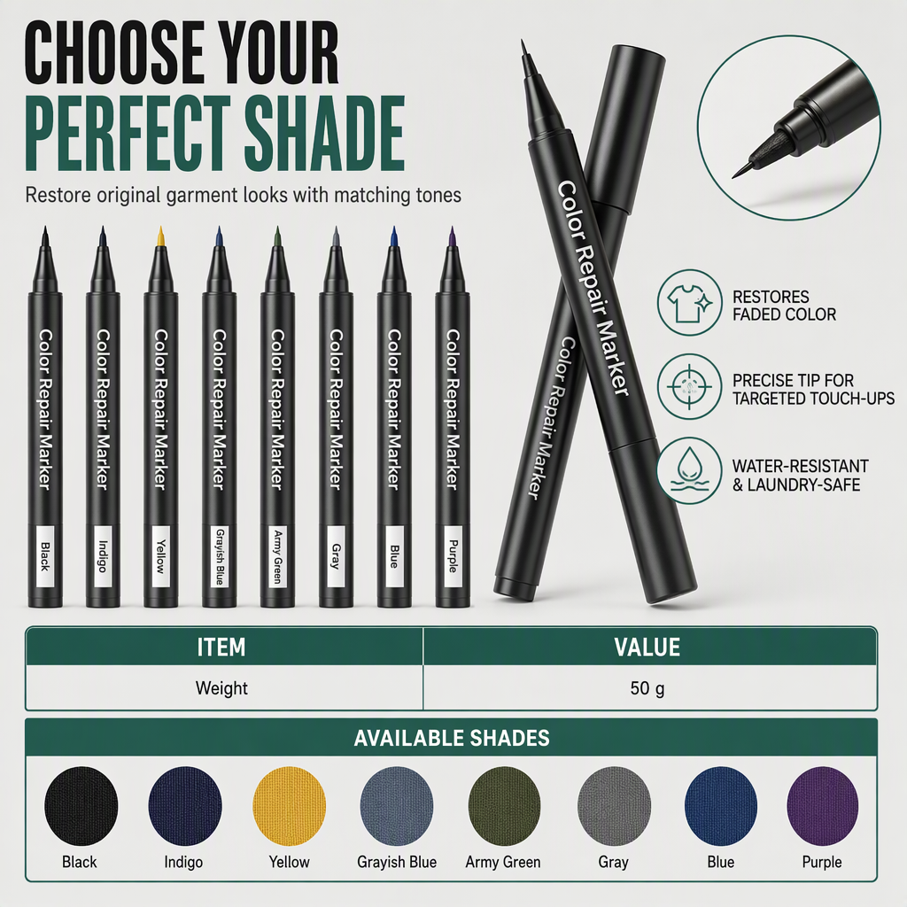 🔥Renew & Restore✏️Restore Faded Fabric Instantly! Cotton & Linen Color Repair Pen