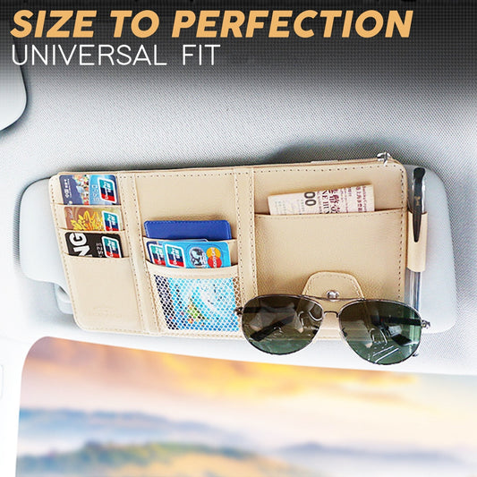 Car Sun Visor Organizer with Pockets