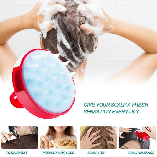 Silicone Shampoo Brush and Scalp Massager